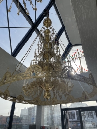 Chandeliers. Wall lamps. Bracket for lamps.